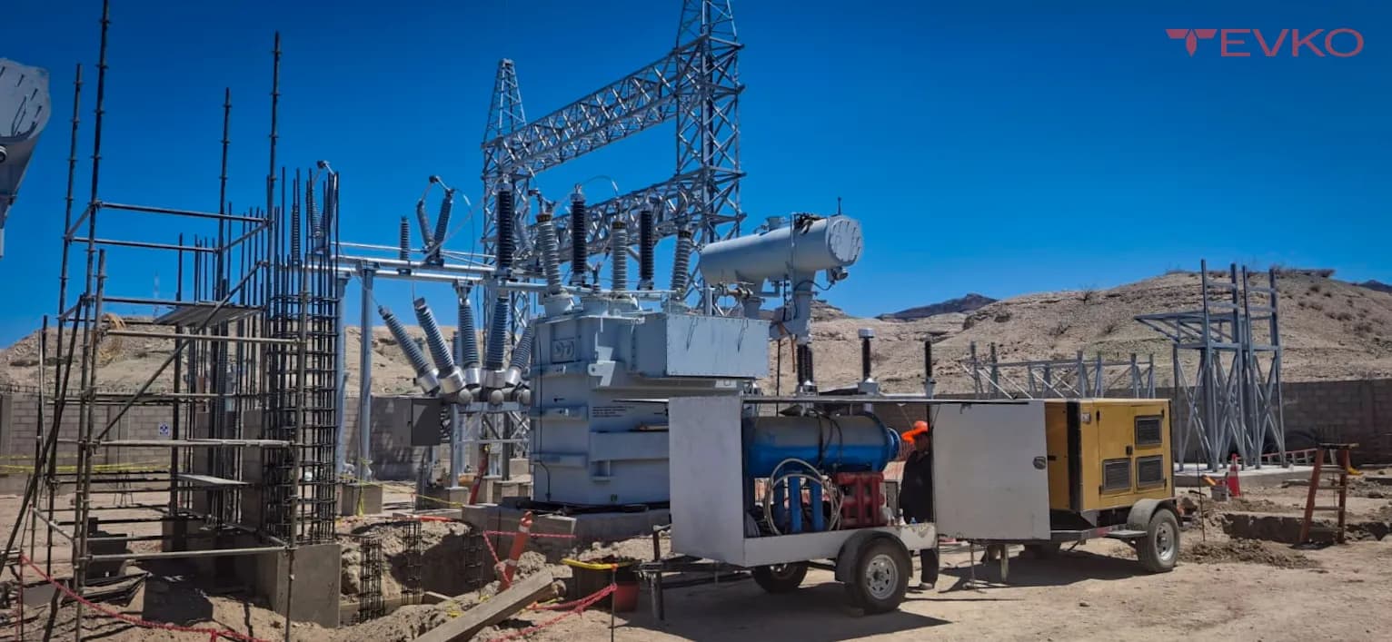 Mantenimiento de subestación eléctrica de alta tensión — TEVKO