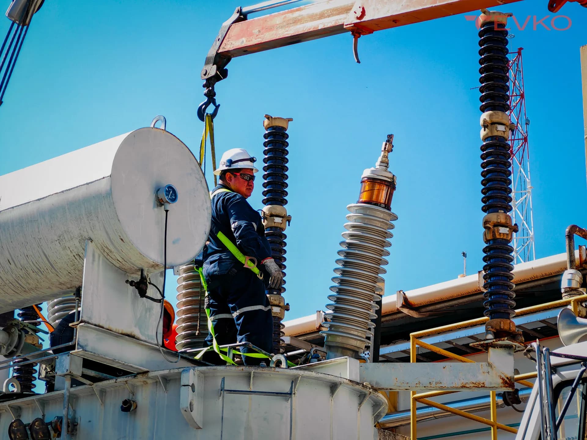 Subestación eléctrica de alta tensión atendida por TEVKO, Grupo TEMISA
