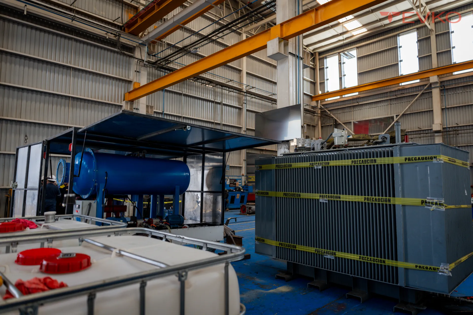 Planta y taller de TEVKO en Tlajomulco, Jalisco — mantenimiento y rehabilitación de transformadores